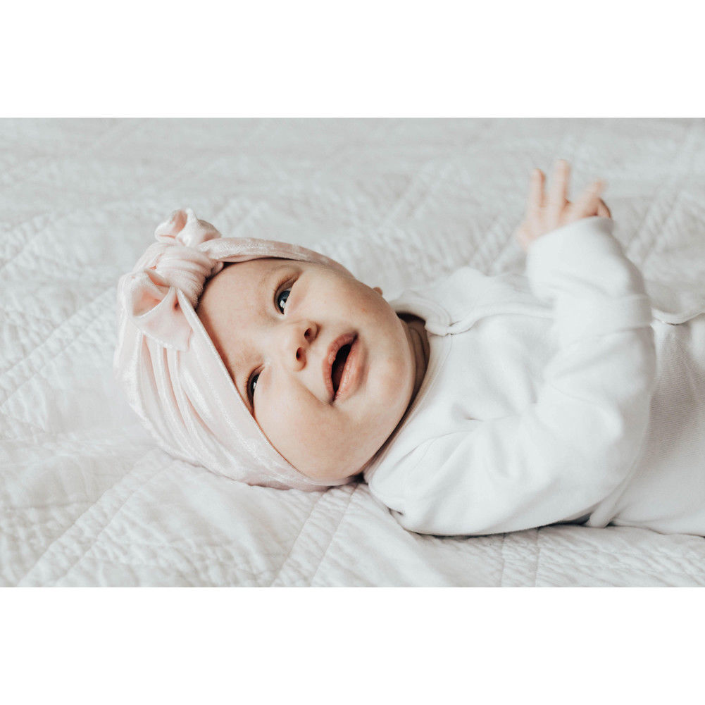 para recién nacidos, niños, bebés, niñas, niños, turbante indio, Lazo de terciopelo, gorro de invierno, gorro suave y cálido, para bebés en 9 colores