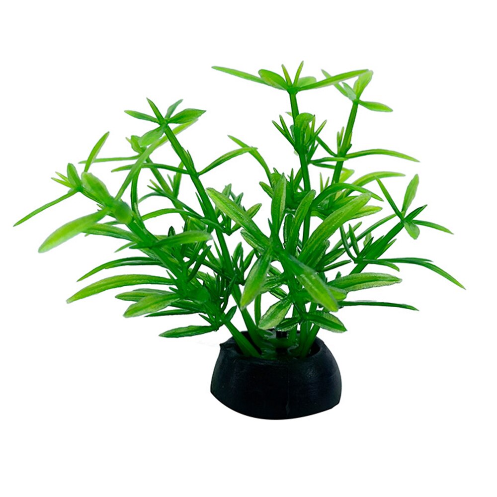 1pc simulering konstgjorda växter akvarium dekor vatten ogräs prydnad växt akvarium akvarium gräs 2.5 x 5cm dekoration #2: 3