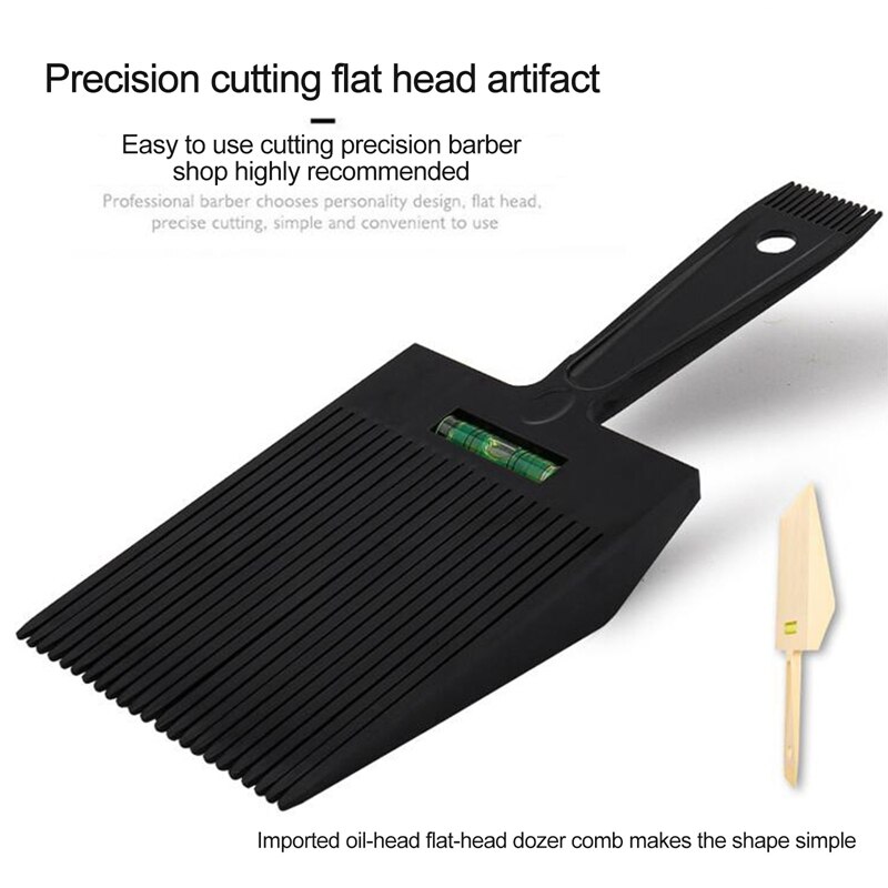 Neue Flache oben Kamm Mit Flüssigkeit Gleichgewicht Kurze Haare Trimmen Schneiden Färben Styling Werkzeug Barbier Haar Schneiden Anti-gleiten griff Kamm