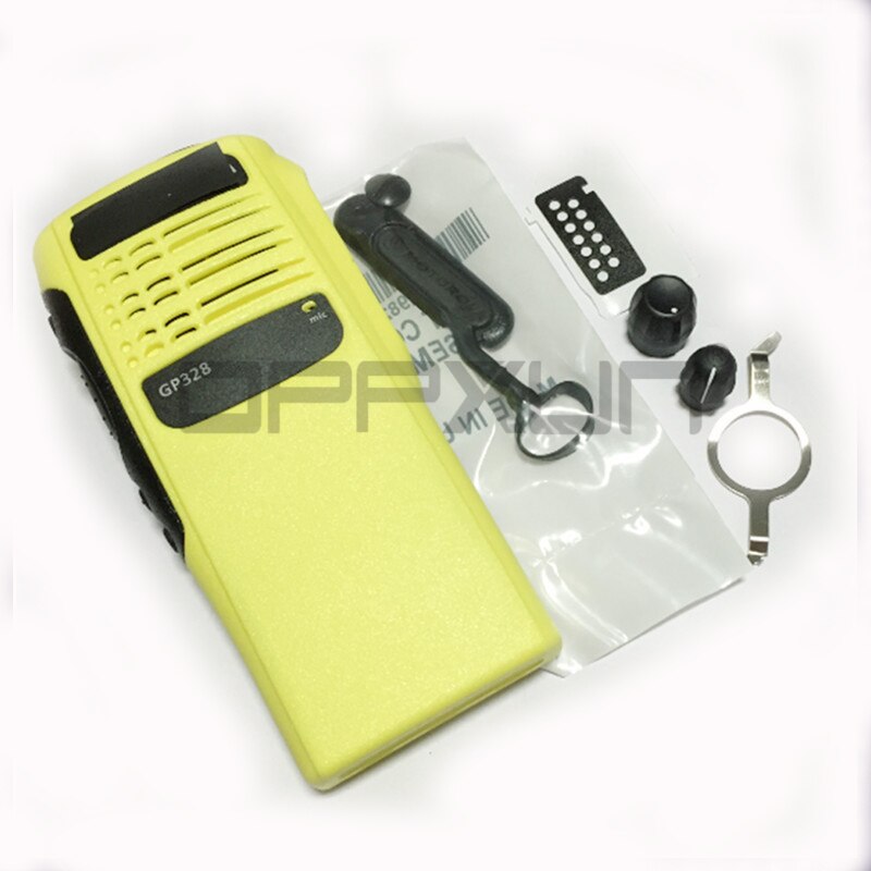 OPPXUN Gelb Gehäbenutzen Vorderseite Abdeckung Hülse Oberfläche Staubdicht Knopf Für Motorola GP328 MTX900 GP340 GP340 HT750 Radio Zubehör