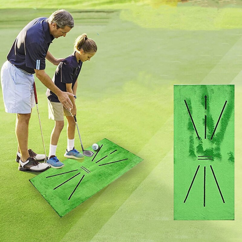 Golf Training Mat Swing Detection Hitting Indoor Practice Aid Cushion Golfer Practice Training Sports Accessories