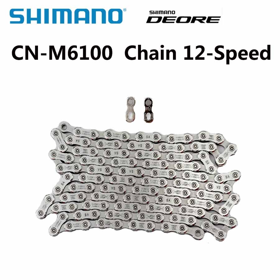 Shimano Deore CN-M6100 Cn M6100 Ketting 12-Speed 124L 126L Quick Link Mountainbike Ketting Mtb Kettingen fiets Onderdelen