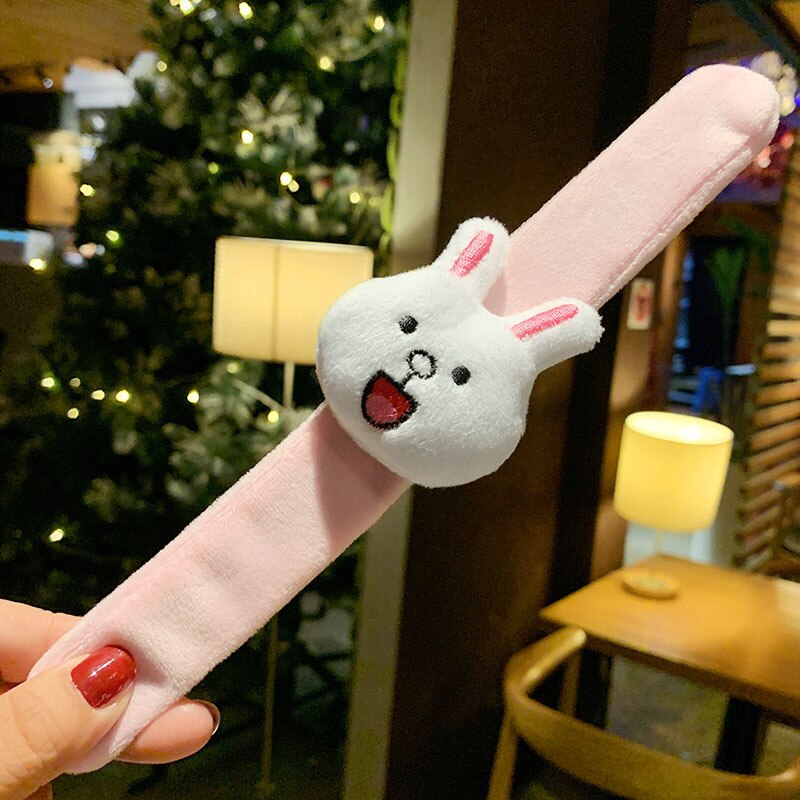 Jouet en peluche pour enfants, de bande dessinée Pop Circle, Bracelet Animal mignon tournesol Crocodile dinosaure, accessoires de décoration: Rabbit