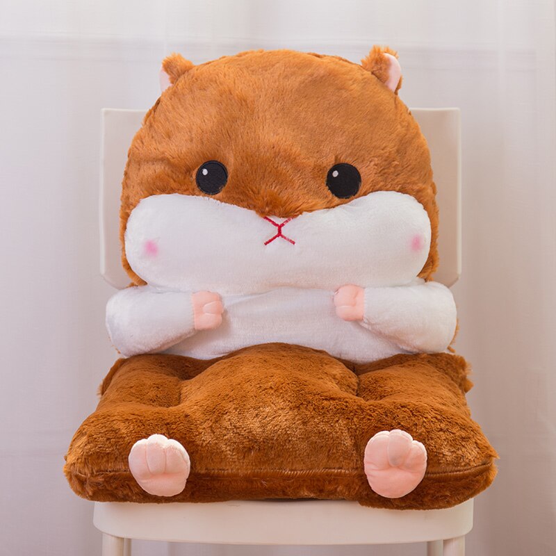 Hamsterpude back office stol pude sofa pude pude boligindretning tatami sød pude lændestøtte fødselsdag: Stil 4