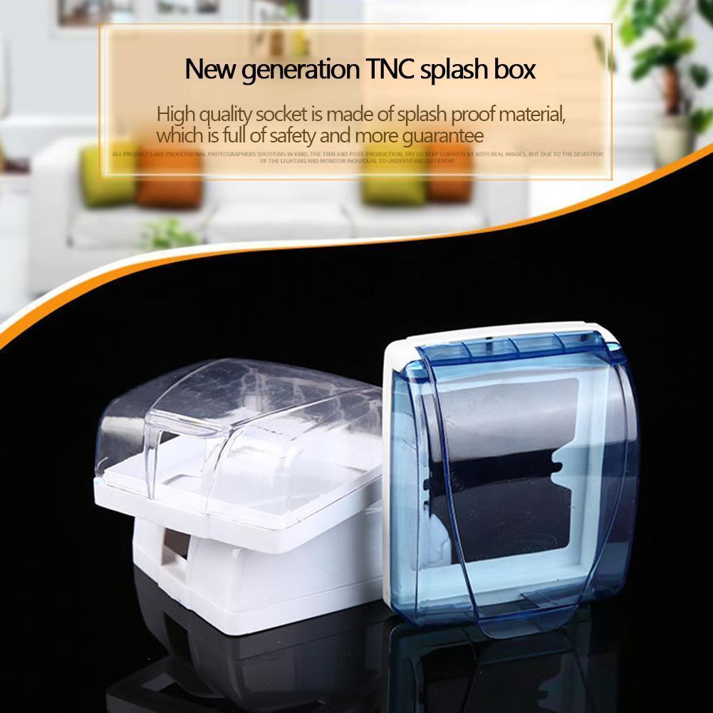 Switch Waterproof Box Socket Box Cover Box Wall Light Cap Flip Clear Panel Flip Kitchen Doorbell Cover Bathroom Cap Socket T7X2