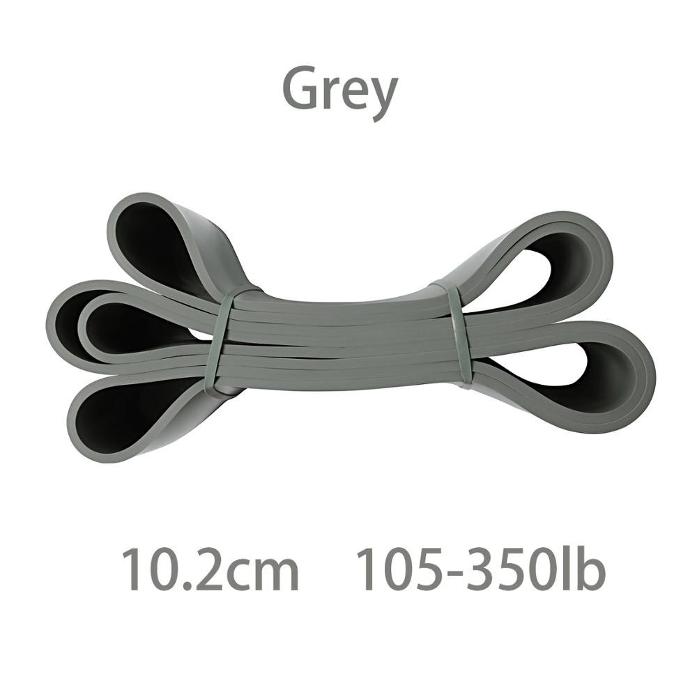 Bandas de asistencia para tirar hacia arriba, banda de resistencia al estiramiento, banda de movilidad, Powerlifting, entrenamiento duradero, expansor de bucle de tirar hacia arriba para ejercicio de 208cm: Gris