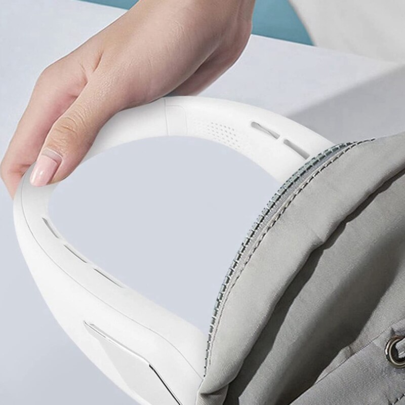 Hanging Neck Fan,Hanging Speaker Fan, Three Levels Adjustable 360 Degree Rotatable Bluetooth Connection Machine