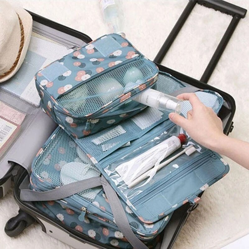 Kobiety podróż przenośna torba na kosmetyki do makijażu Unisex wiszące mężczyźni mycie kosmetyczka marka szczoteczka do zębów zestawy toaletowe organizery