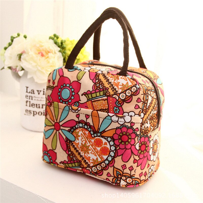 Nylon waterdichte lunchtas, draagbare picknicktas, verschillende stijlen: D