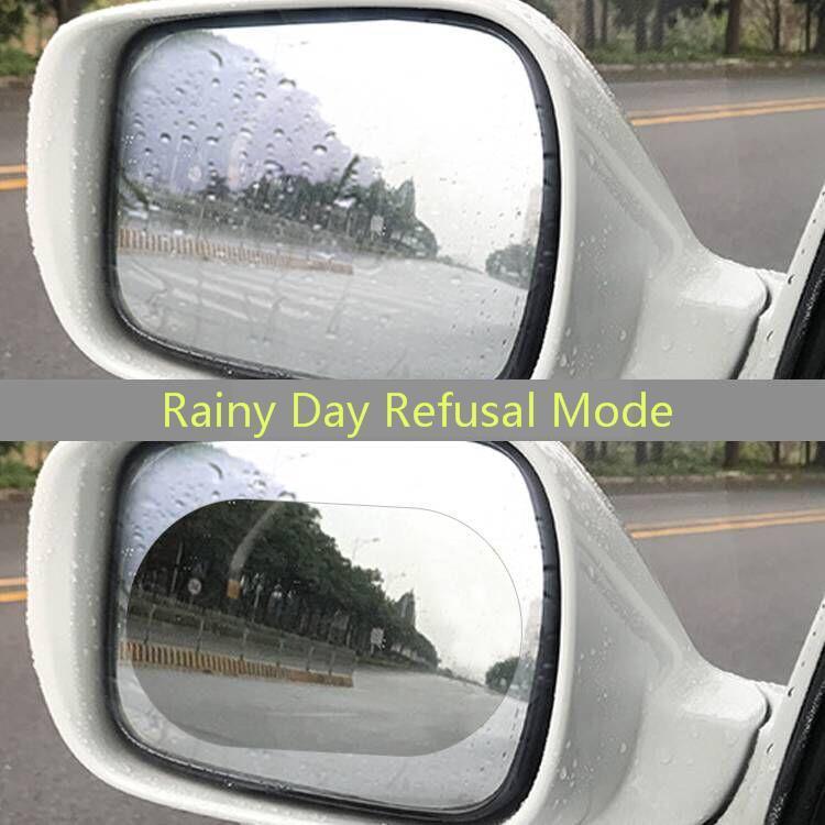 2 uds., accesorios para coche, película antiniebla, espejo retrovisor, hojas a prueba de lluvia, fords focus 2 3, funda para lluvia, accesorios para coche