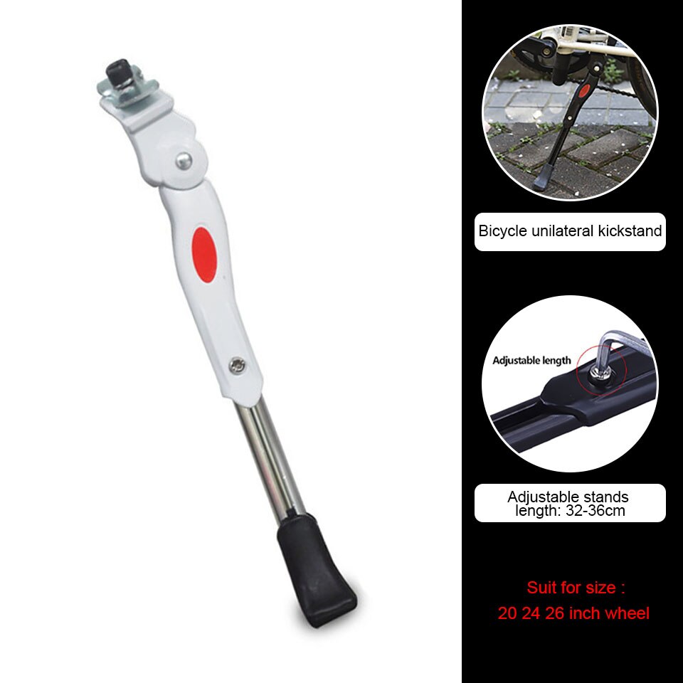 2 Legs Stand Center Mount Double Leg Parking Rack Bike Kickstand Adjust Height fits most 24" 26" 28" Bicycle: H