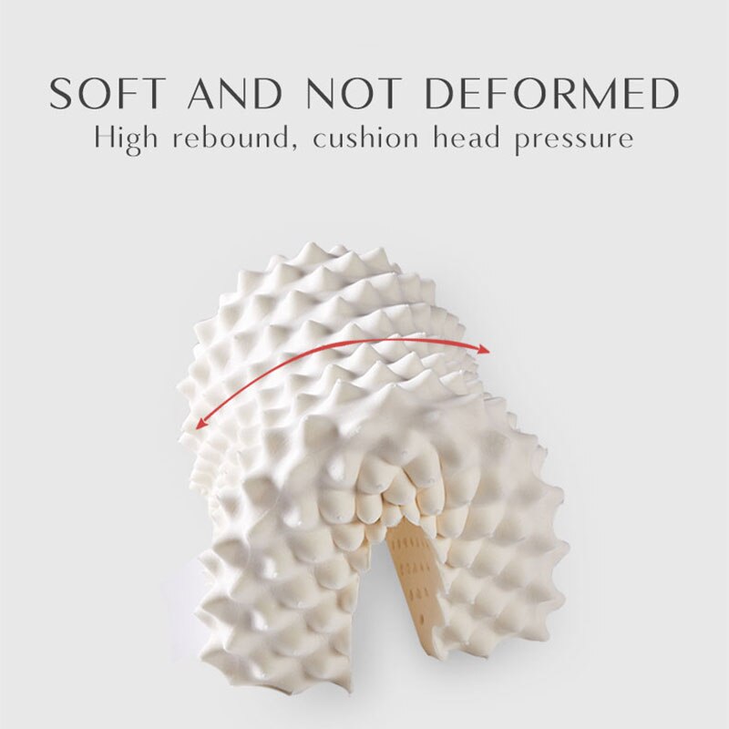 Orthopedi poduszka lateksowa masaż czysty naturalny tajlandia szyi poduszki robić spania chroń kręgi opieka zdrowotna poduszka ortopedyczna Audlt