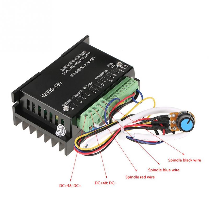WS55-180 DC 20V-50V Motor Driver Controller CNC Br... – Grandado