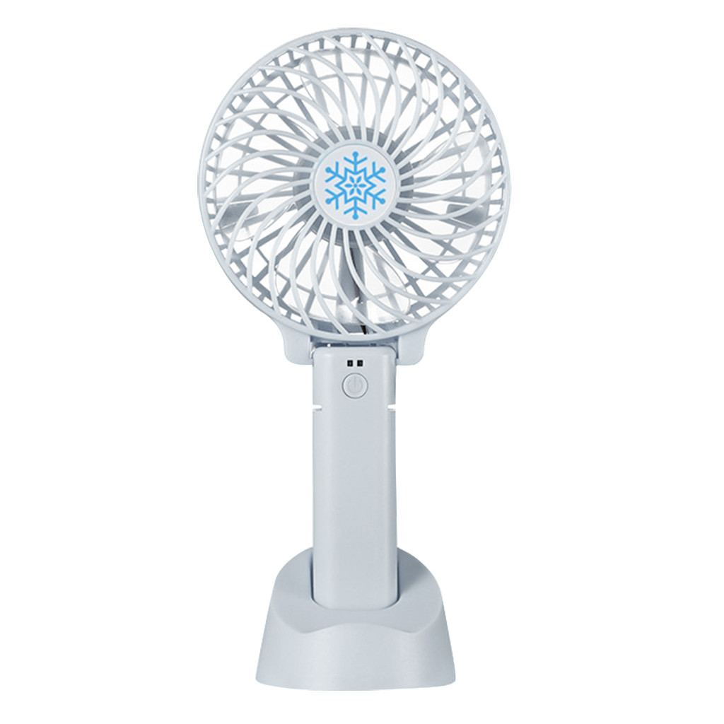 Handheld Low Noise Multifunctionele Mini Oplaadbare Persoonlijke Draagbare Bureau Wandelwagen Tafel Fan Cooling Elektrische Ventilator: WH