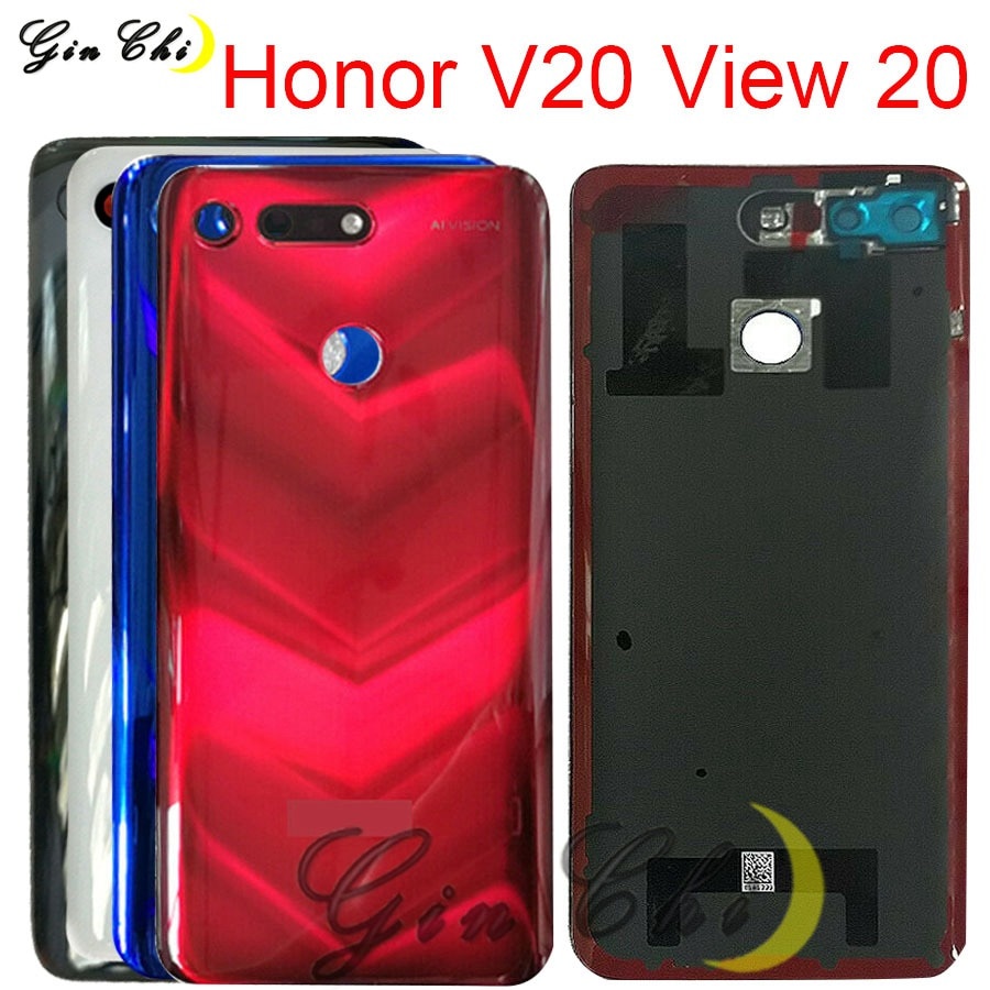 Para huawei honor v20 bateria capa porta traseira peças de reposição para huawei honor vista 20 capa traseira caso PCT-AL10