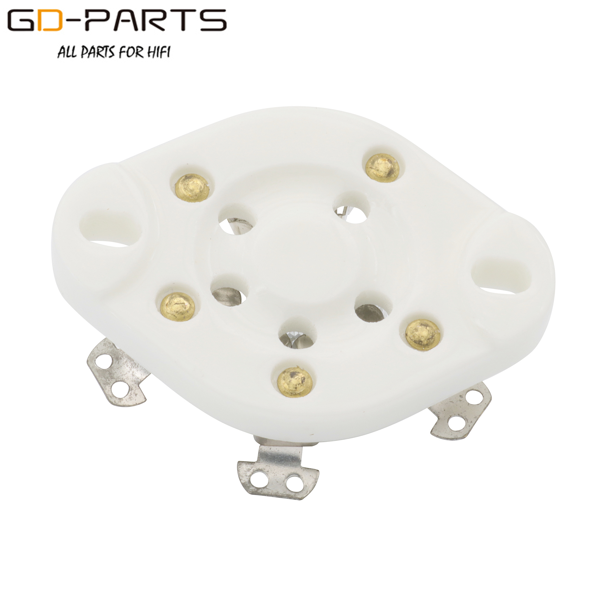 1PC 5pin Ceramic Tube Socket for 807 24 27 37 46 47 56 76 FD422 WE272A WE311A Hifi Vintage AMP DIY Panel Chassis Mount: Tin Plated