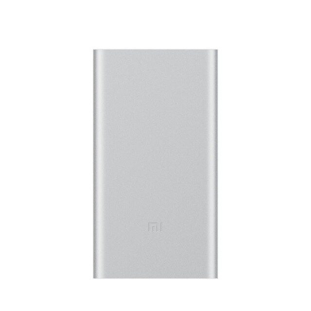 Xiaomi mi powerbank 2 10000 mah redmi powerbank dobbelt usb-port hurtigopladning powerbank ultratynd ekstern batteriopladning: Sølv