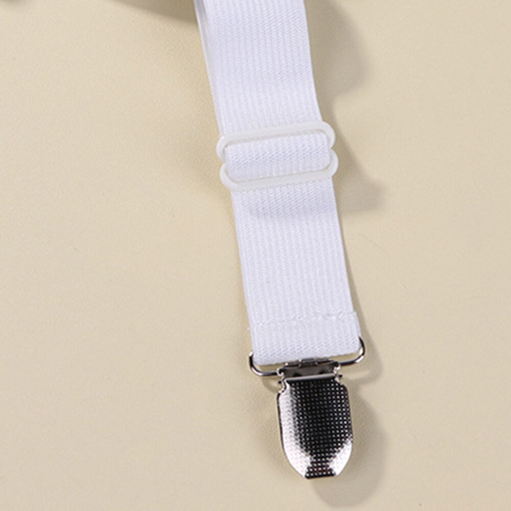 Sengetøj fastgørelse justerbar elastisk monteret lagen stropper på kryds og tværs sengetøj fastgørelser seler 12 clips fast holder