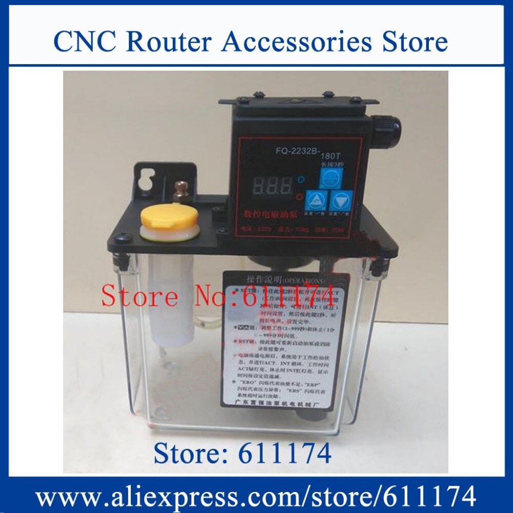 1.8l automatisk smørefedtpumpe cnc digital elektronisk timer -oliepumpe  ac220v
