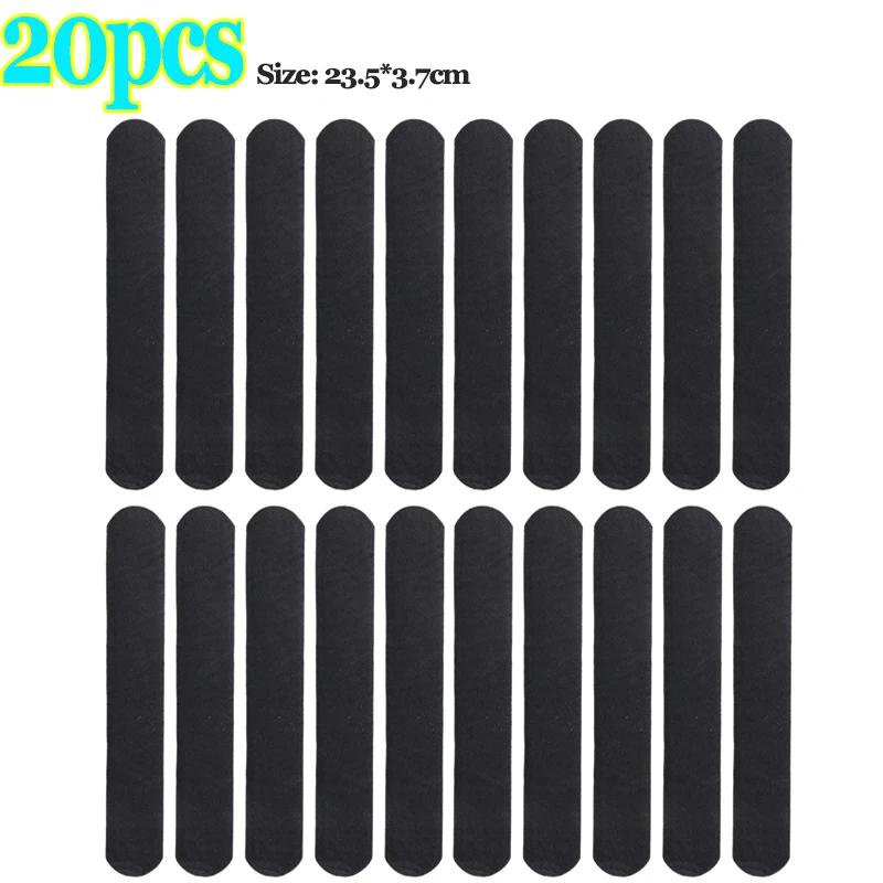 Disposable Cotton Sweat-absorbing Liner Pads Hat Anti-dirt Sports Belt Cap Brim Size Reducer Sticker Neck Invisible White Tape: black