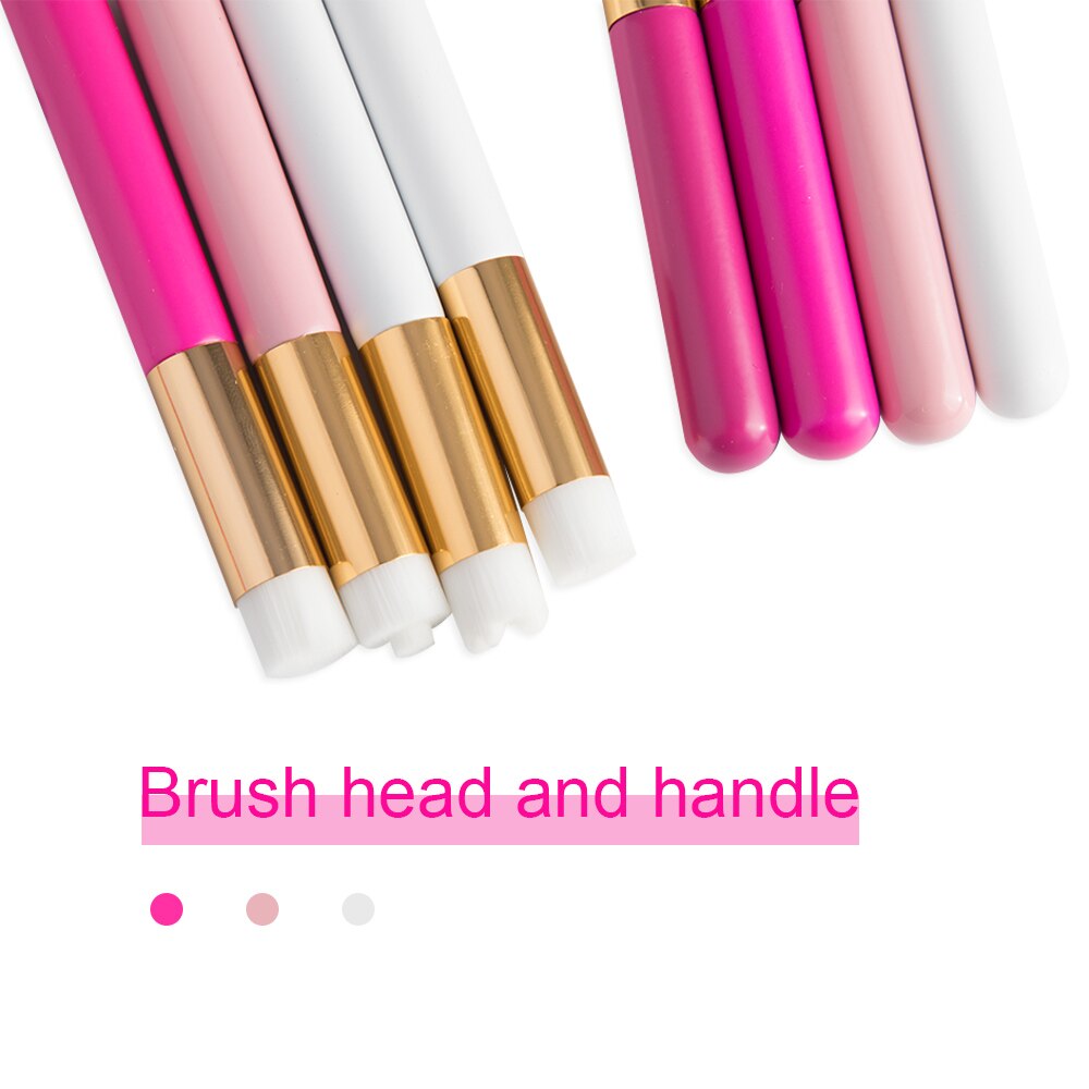 Cepillo de limpieza de pestañas, cepillo limpiador de extensiones de pestañas, brocha para la nariz, limpiador de champú, cepillos de maquillaje cosméticos, 3/10 Uds