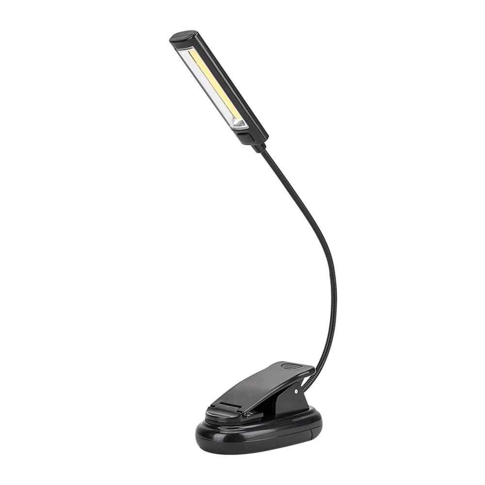 Dual Heads Book Light Lamp White Color Booklight Led Ebook Light Mini Flexible Clip-on Book Reader Reading Lamp Convenient: One Head