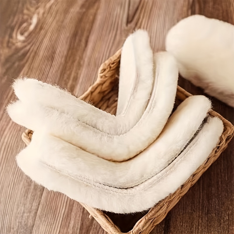 1 Paar dicke weiche Plüsch-Einlegesohlen mit plüschiger, kältebeständiger, atmungsaktiver, schweißabsorbierender, bequemer weicher Sohle