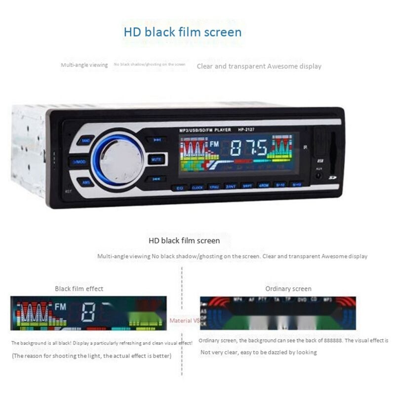 24V Car Stereo Fm Radio Mp3 o Player Support Bluetooth Phone With Usb/Sd Mmc Port Car Electronics In-Dash 1 Din