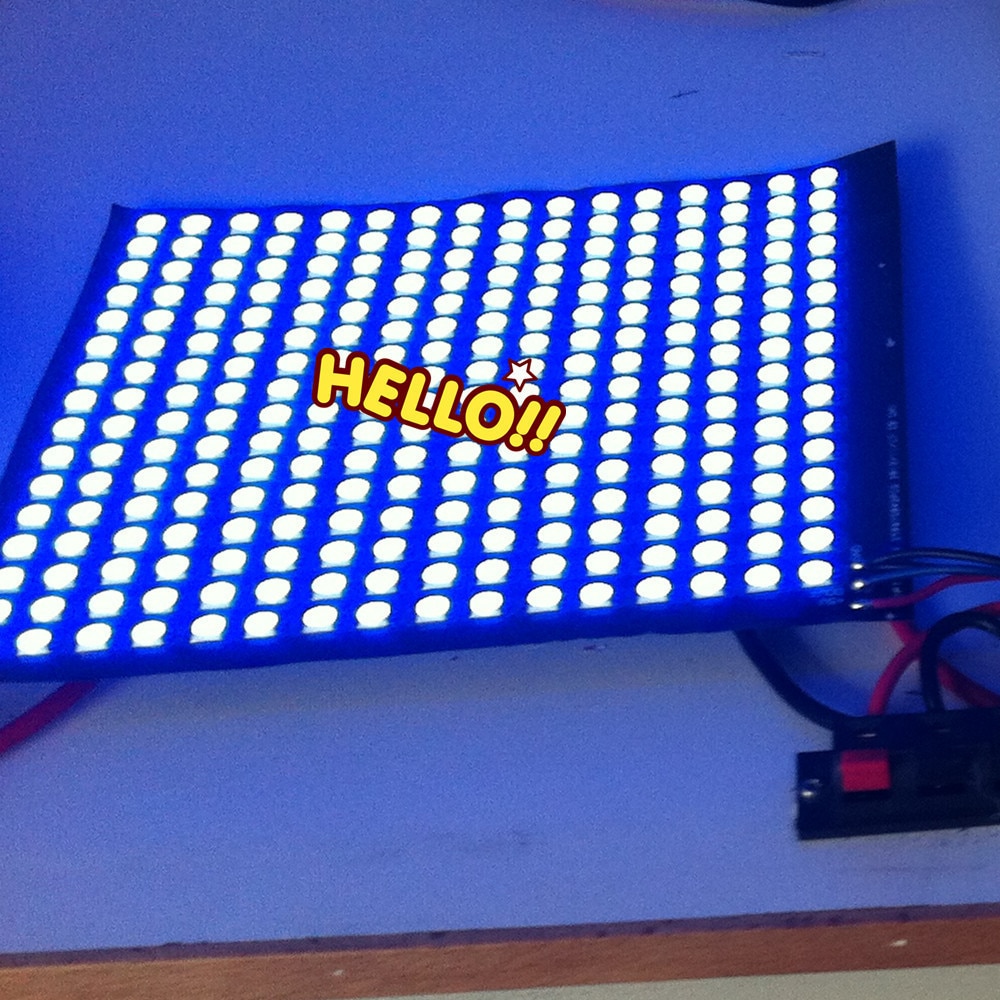 16x16 8x32 8x8 led Pixels WS2812B Digital Flexible LED Panel Individually addressable Full Dream Color DC5V