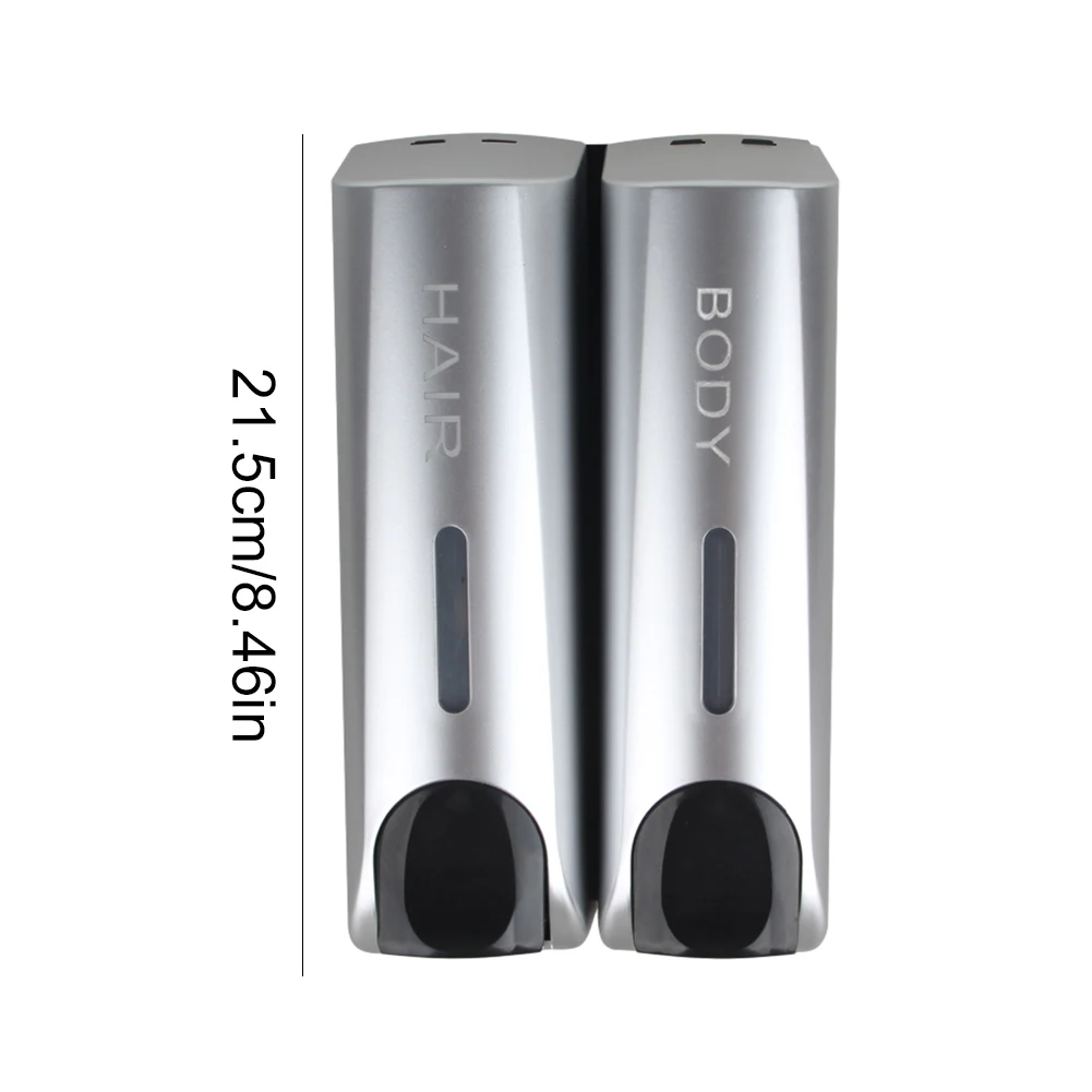 300ML Soap Lotion Dispenser Wall- Mounted Manual Liquid Dispenser Refillable Soap Dispenser for Kitchen Bathroom Washroom: Lavender