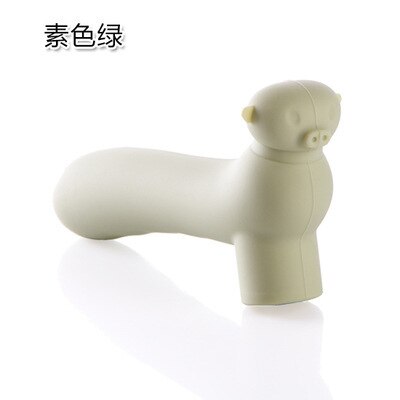 Cartoon Silicone Door Handle Protector Cover wall Anti-collision Bumper Baby Children Safety Stopper Home Decoration Hardware: light green