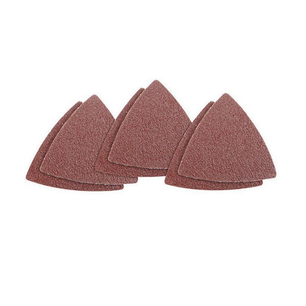 60 Stuks Driehoekige Klittenband Driehoek-Schuurpapier, fit 3-1/8 Inch Oscillerende Multi Tool Schuren Pad, Diverse 40 60 80 10