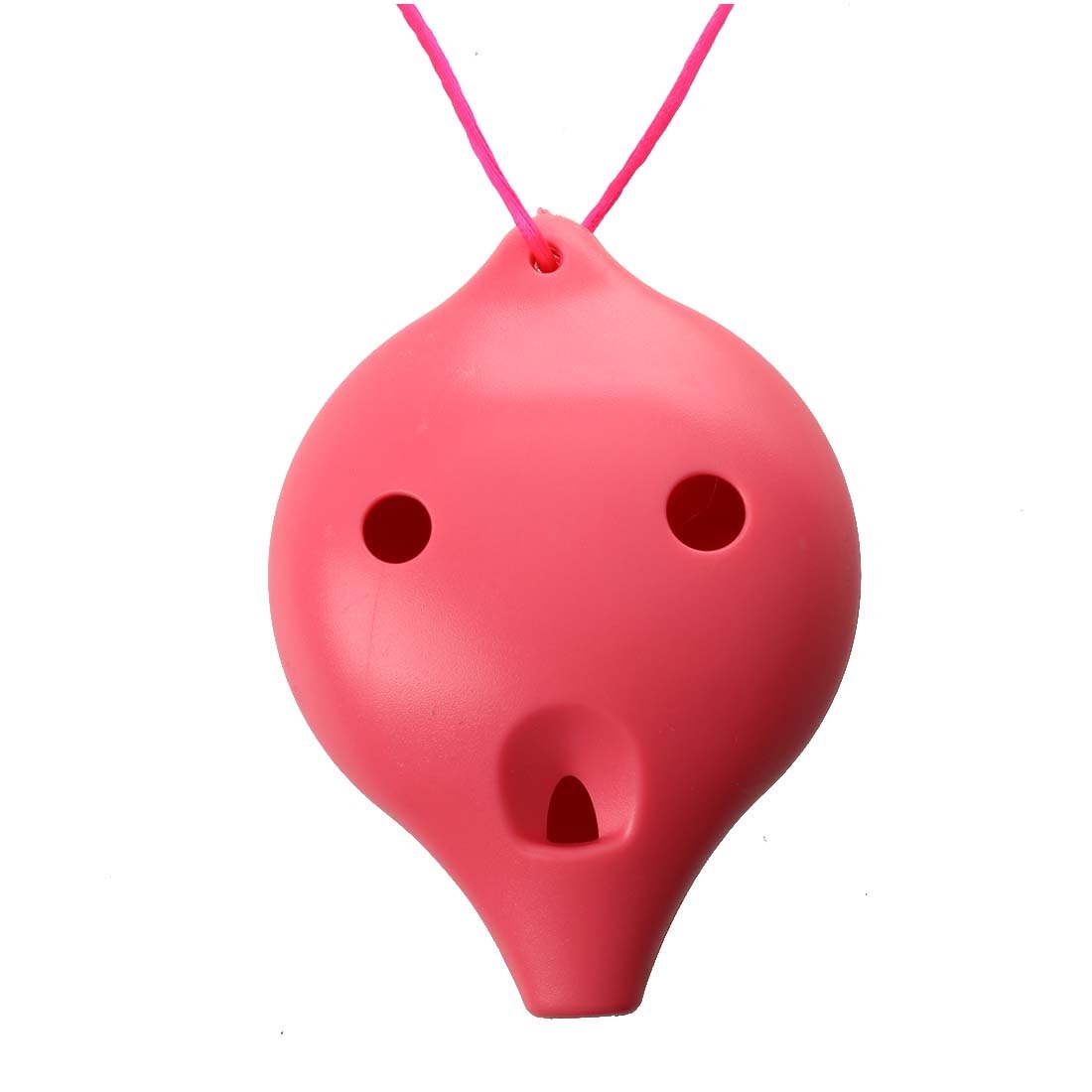 Ocarina Ceramic 6 Hole Alto C Musical Wind Instrutment Legend of Time Flute pink