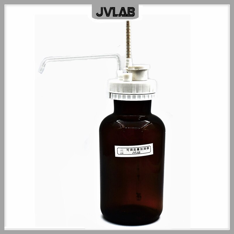 Fles Top Dispenser Glas Reagens Dispenser Verstelbare Volume 1-10 Ml Semi-Automatische Vloeistof Dispenser Fles Capaciteit 1000 Ml