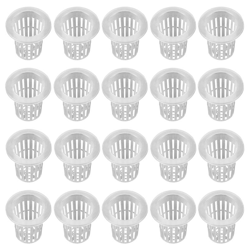 50Pcs Plastic Net Cups Slotted Mesh Wide Lip Net C... – Grandado