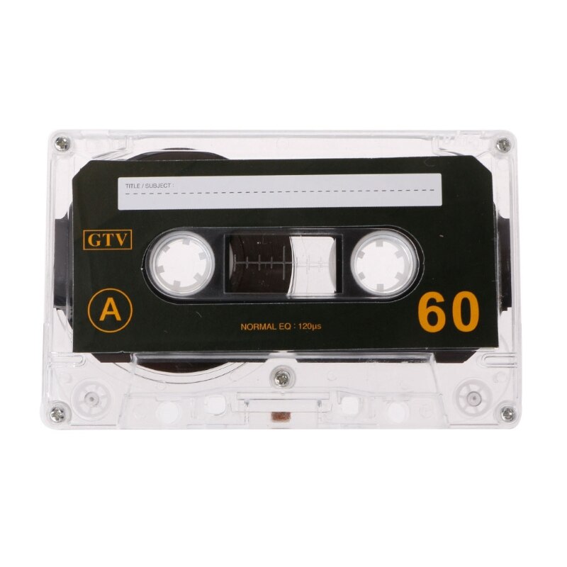 Standard kassett blank tape tom 60 minutters opptak for talemusikkspiller  h55f