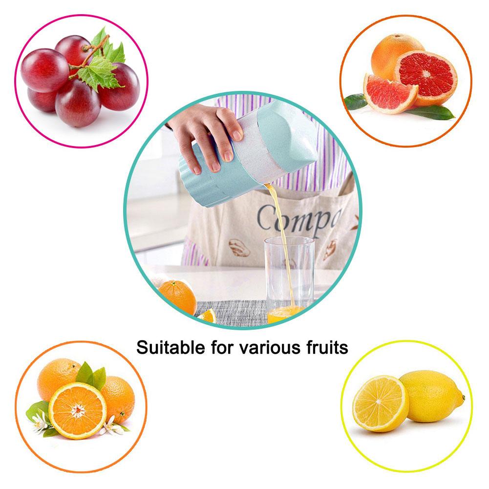 Portable Manual Citrus Squeezer For Orange Lemon Fruit Squeezer Orange Juice Cup Child Healthy Life Drinkable Juicer Machine