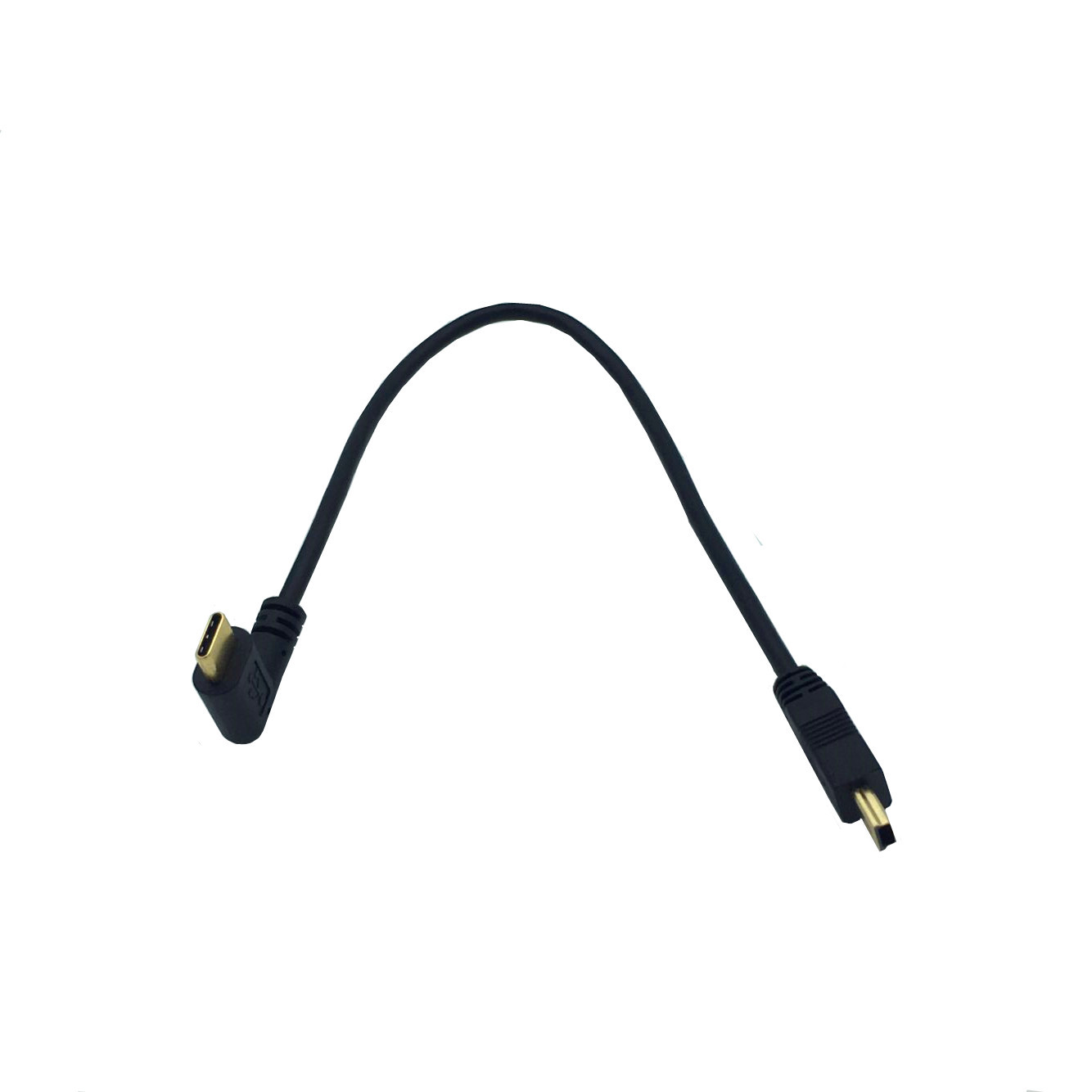 90 asteen kulma usb 3.1 tyypin c uros-mini usb uros kaapelisovitinmuunnin