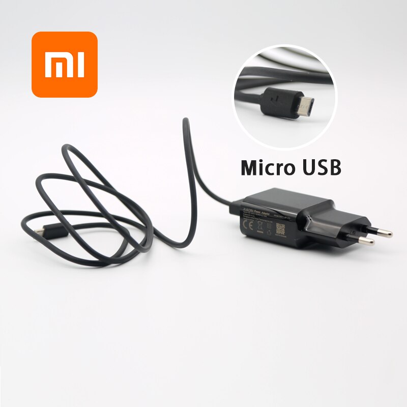 Carregador usb original xiaomi 5v2a, cabo adaptador de carregamento rápido para redmi 4 4a 4x 5 3s note 3 4 4x 5 6xiao mi 4 note7pro