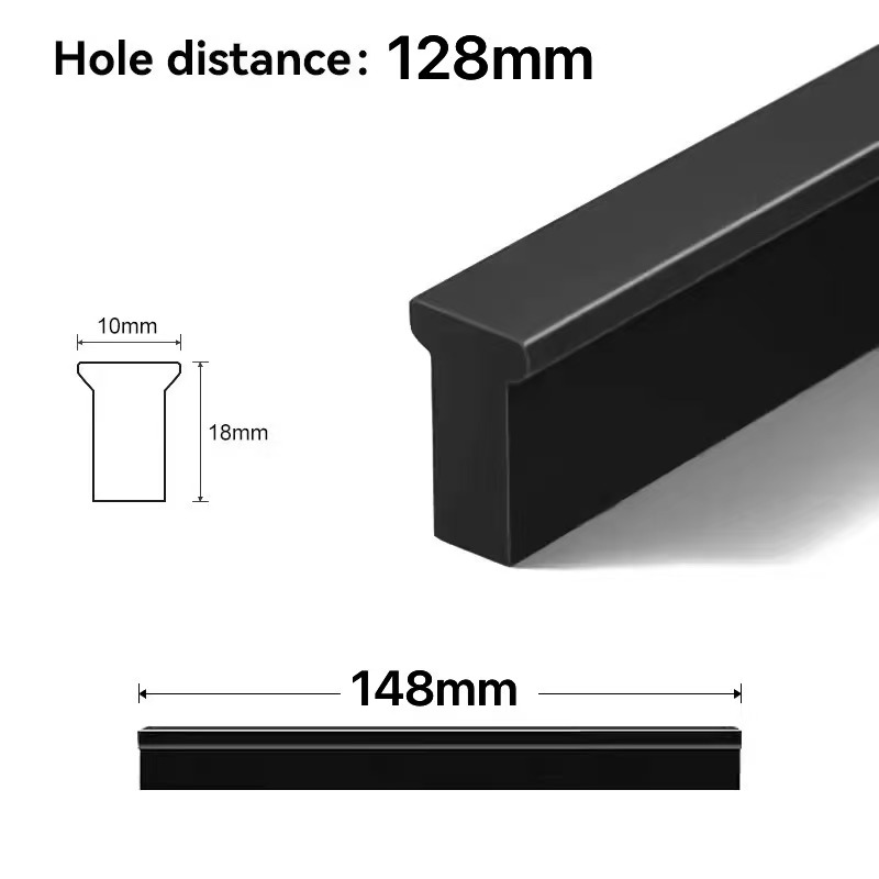 Matte Black Kitchen Cabinet Handles, Cabinet Pulls Kitchen Cabinet Hardware for Cupboard Drawer Handles Dresser Pull: Silver