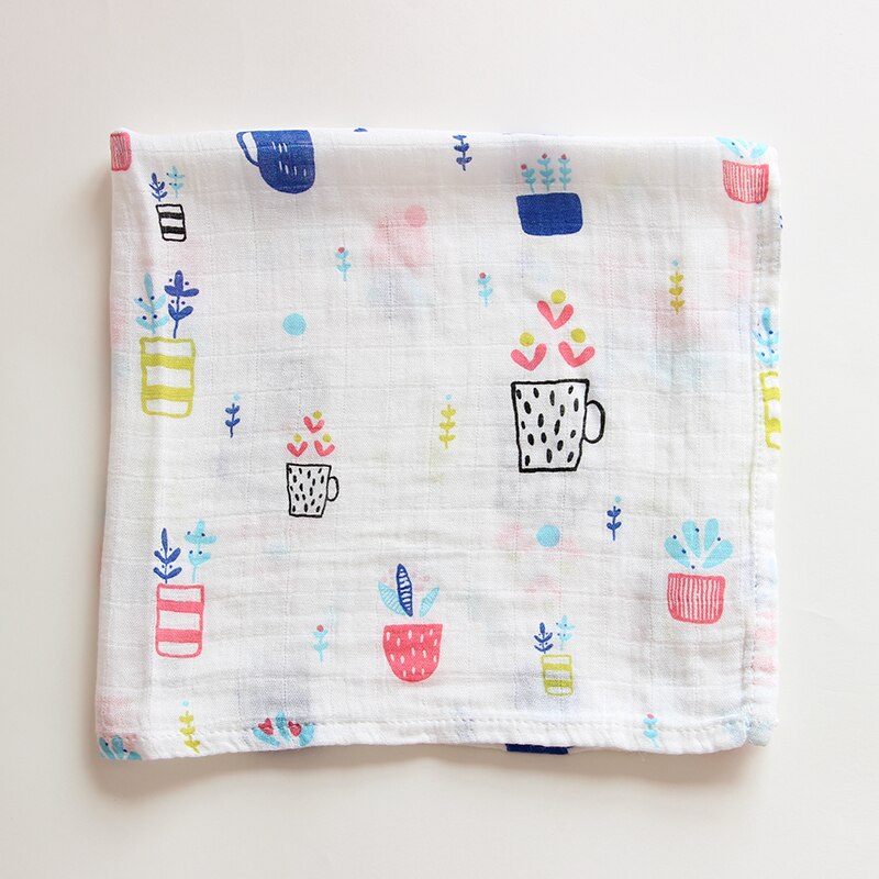 60*60 muslin bomull babyfilt swaddle mjuk tecknad wrap swaddle scarf multifunktion haklappar wrap rapa trasor handduk tillbehör: 5