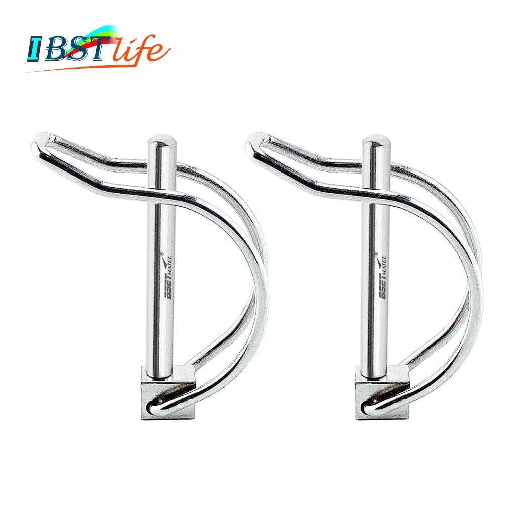 2X Stainless Steel 316 Quick Lock Release Trailer Towing Coupler Safety Pin Bicycle Stroller Cargo Stage leg Hitch Hook Clip