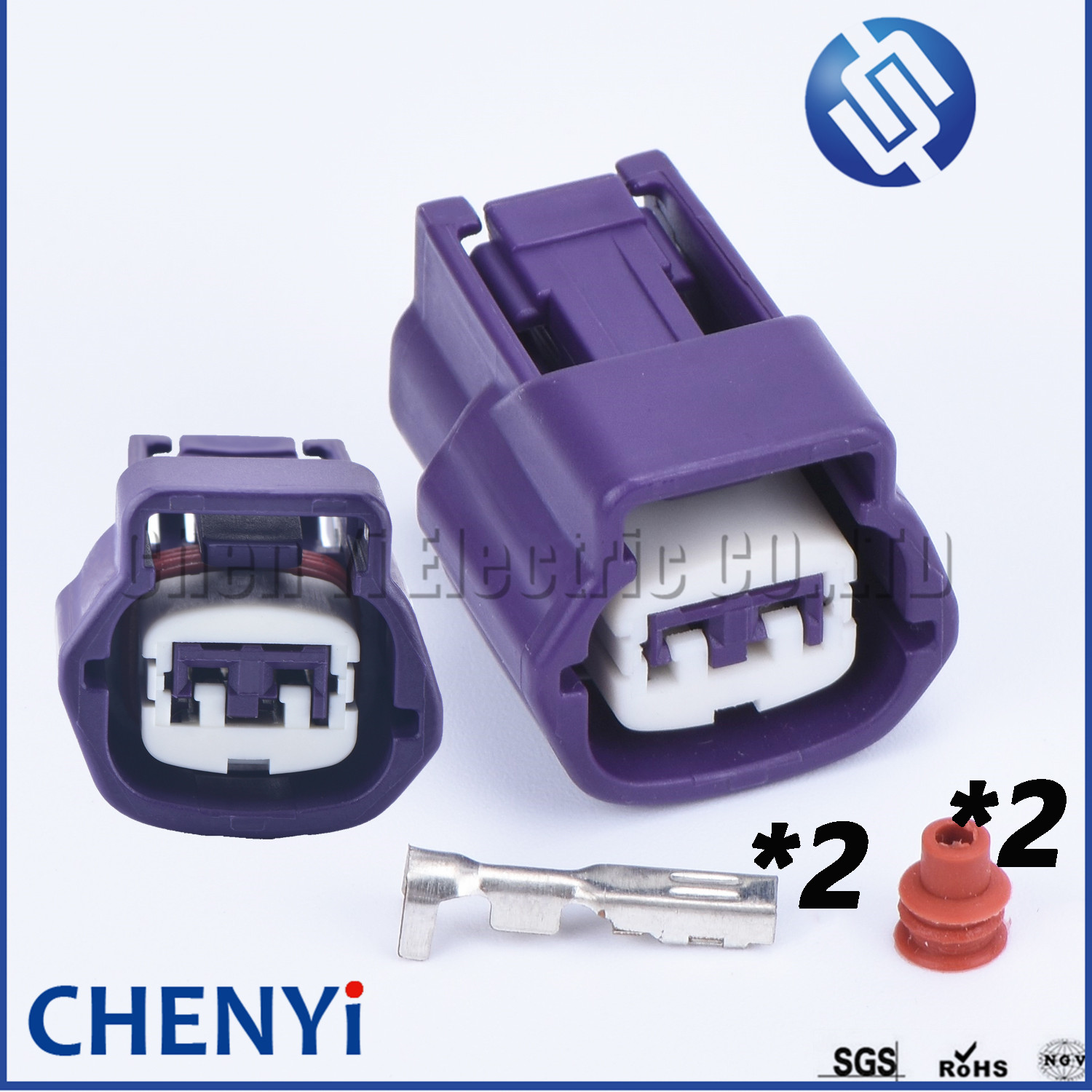 2 Pin water temperature sensor plug injector plug RB S14-SR IAC FICD ECT Engine Harness plug 6189-0772 for Nissan Infiniti: Lavender