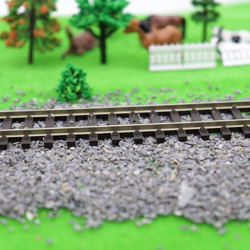 3 stk ho tog model togspor lige skinne 1:87 model jernbane tilbehør