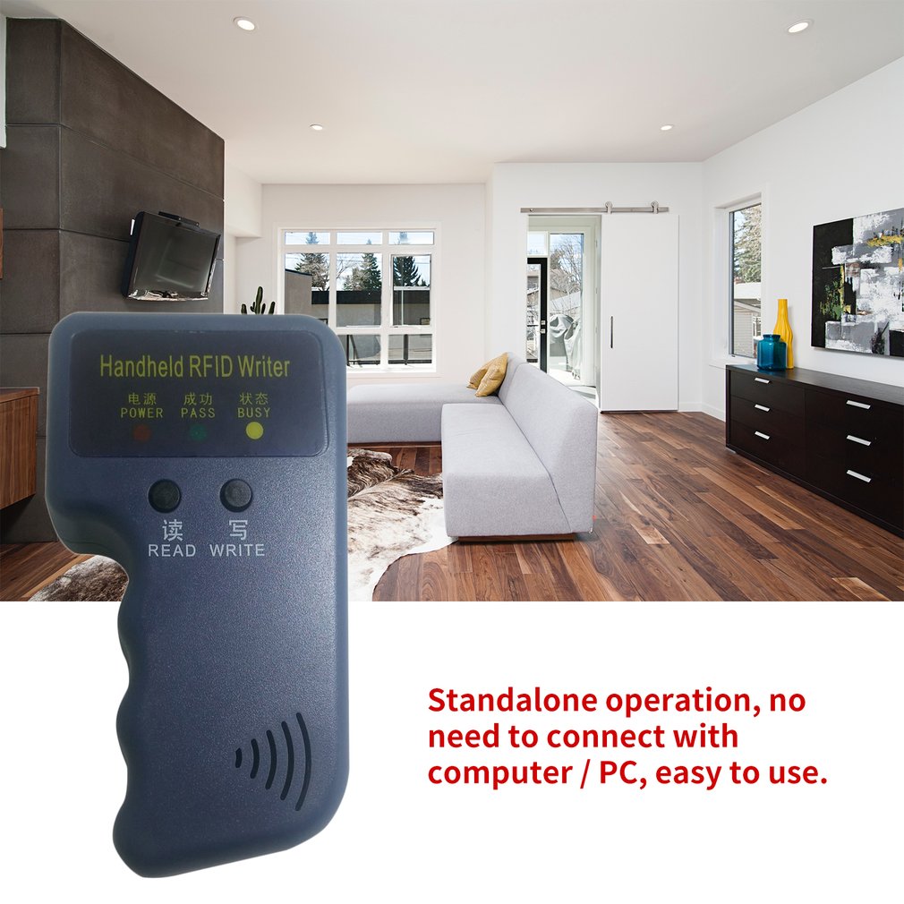 Duplicateur clé de poche 125KHz RFID IC carte d'identité copieur écrivain duplicateur programmeur lecteur Match inscriptible EM4305 ID porte-clés étiquettes