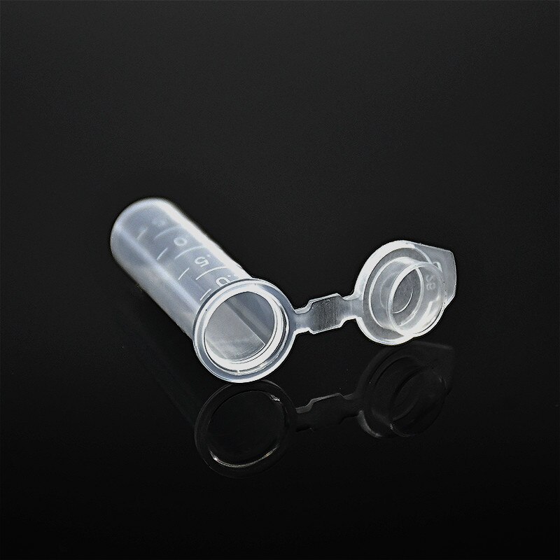 Centrifuge Tube PCR Tube 2 ml Laboratory Centrifugal Tube With Flat Cover Plastic Clear EP Tube Bottom Tip With Scale 500/PK