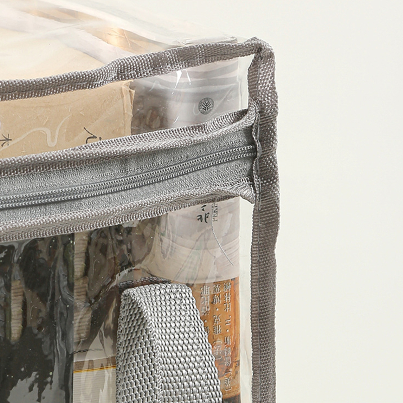 Multi-Functional Transparent Storage Bag Box Suitable for Books Toys Miscellaneous Items Large Organizer Storage Box