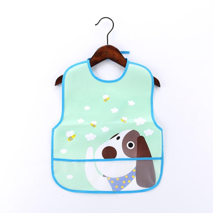 Adjustable Baby Bibs EVA Plastic Waterproof Lunch Feeding Bibs Baby Cartoon Feeding Cloth Children Baby Apron Babador de bebe: 1