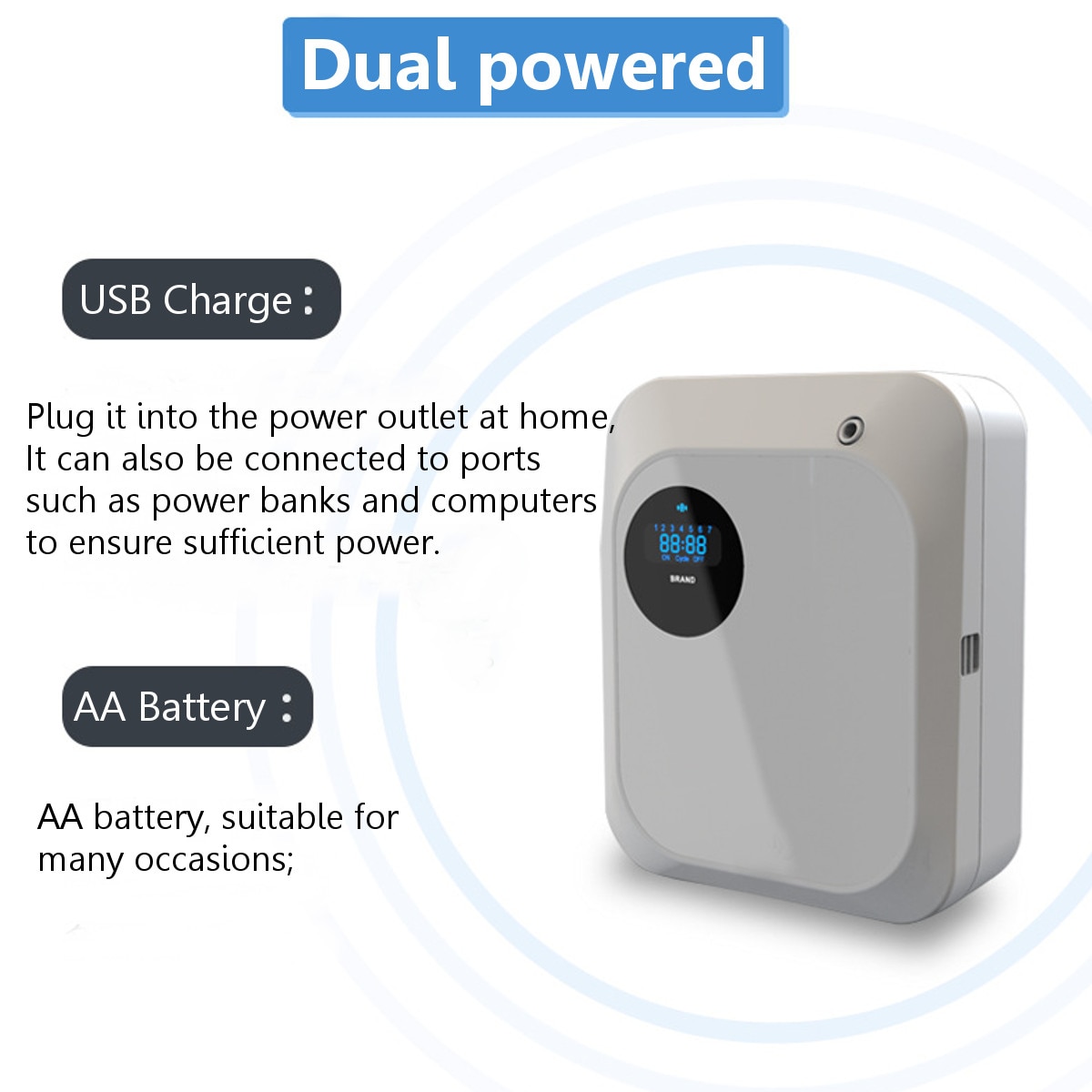 65ml Hotel Lobby Perfume Diffuser Machine Wall Mounted Aroma Nebulizer Air Purifier Scent Unit Dispenser Aroma System