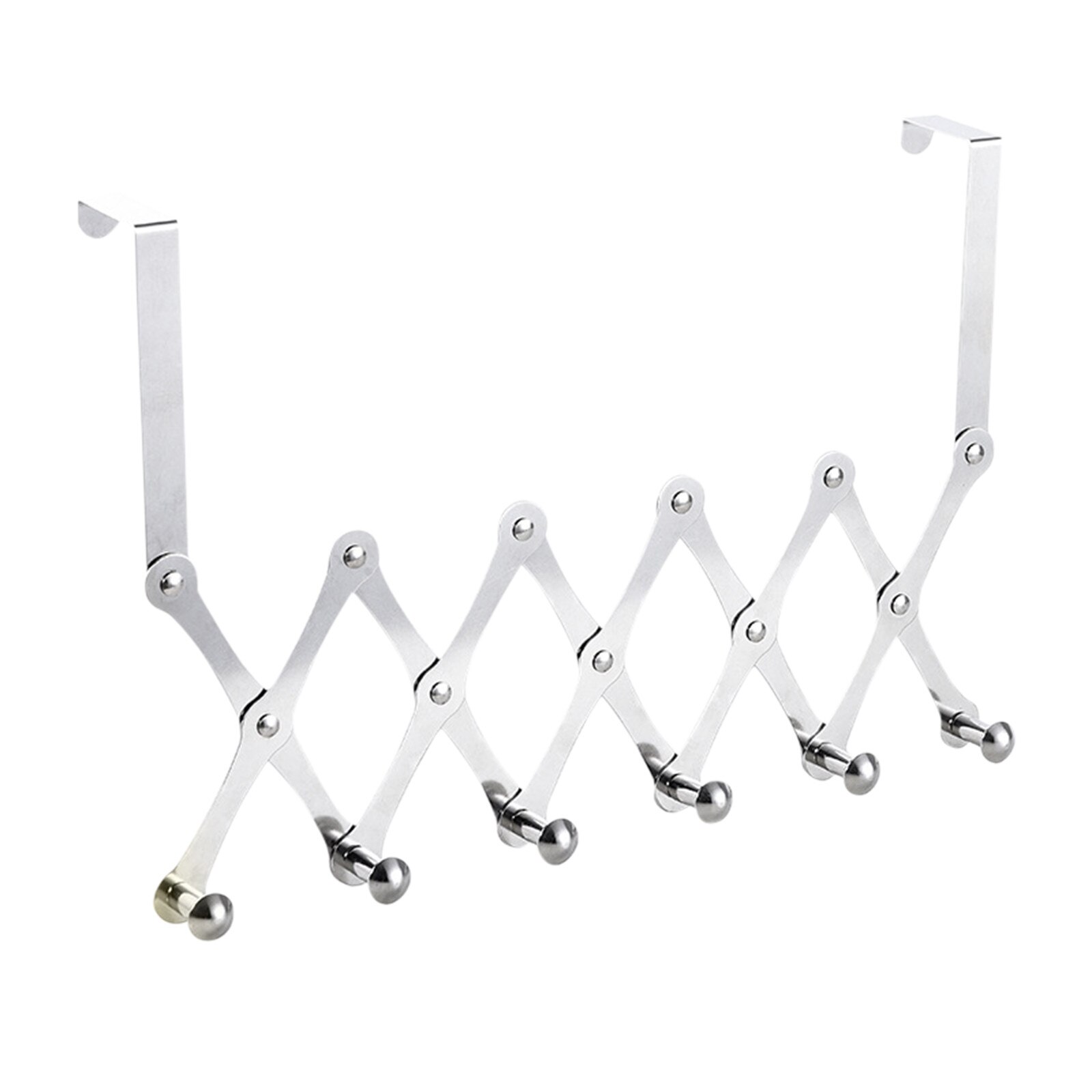 Stainless Steel Door Rear Suspension Telescopic Hook Movable Folding Hook Coat Hooks Folding Swing Arm Swivel Hook: C